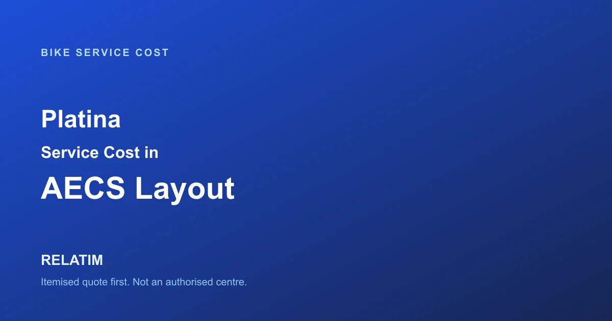 Platina Service Cost in AECS Layout, Bangalore